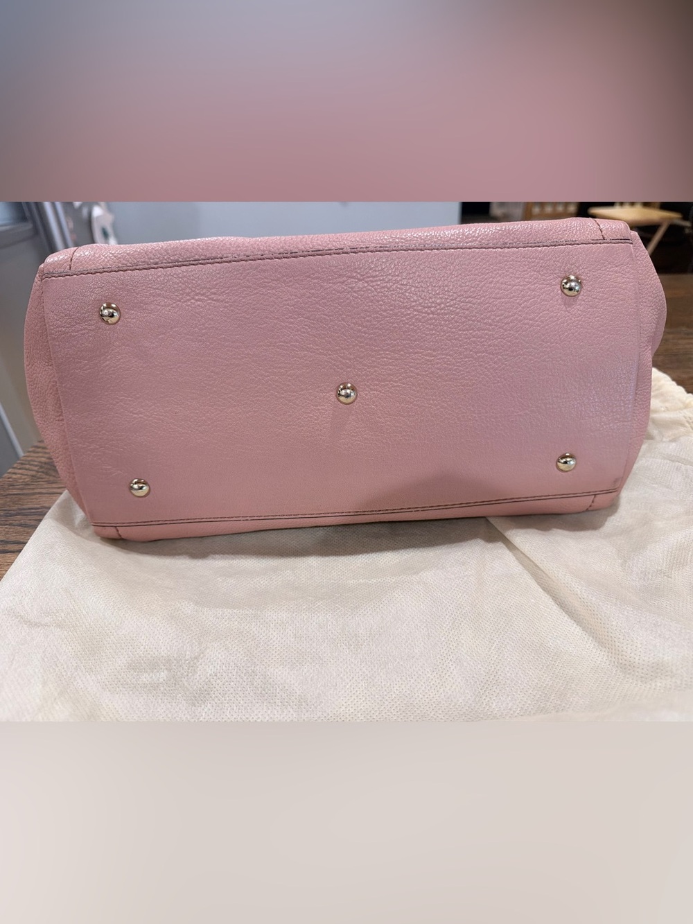 MCM Pink Leather Tote Bag - Picture 6 of 11